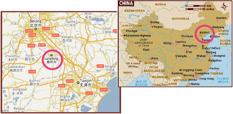 Langfang Map Location